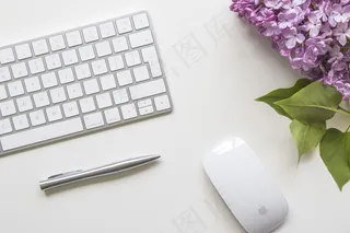 简约小清新文艺风插花静物摆拍背景