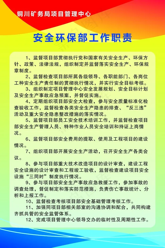 安全环保工作职责 制度背景