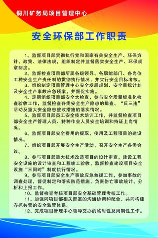 安全环保工作职责 制度背景