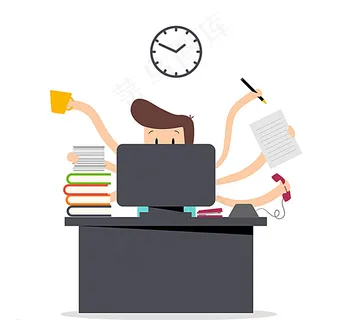 繁忙的商务男子图片