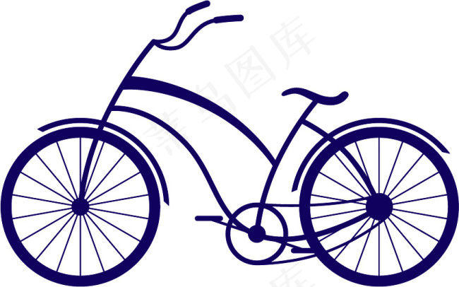 可爱时尚自行车素材 广告设计