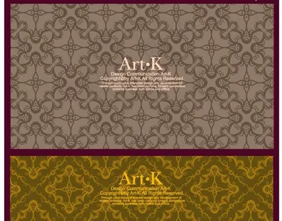 复古雅致花纹花边矢量素材图片