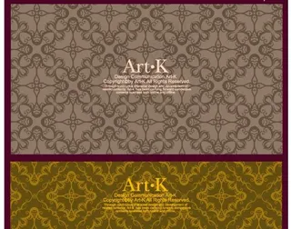 复古雅致花纹花边矢量素材图片