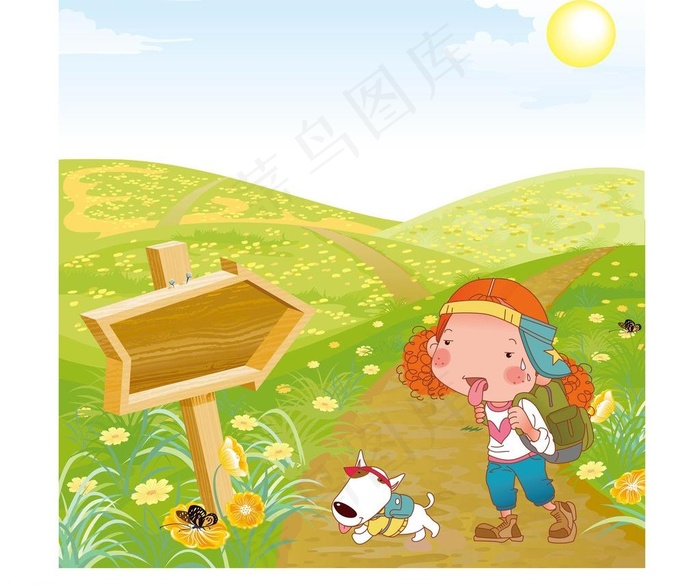 卡通风景图片