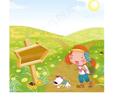 卡通风景图片