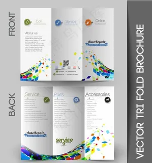 彩色小清新宣传册图片