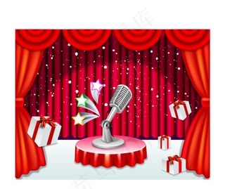 矢量紅色背景素材