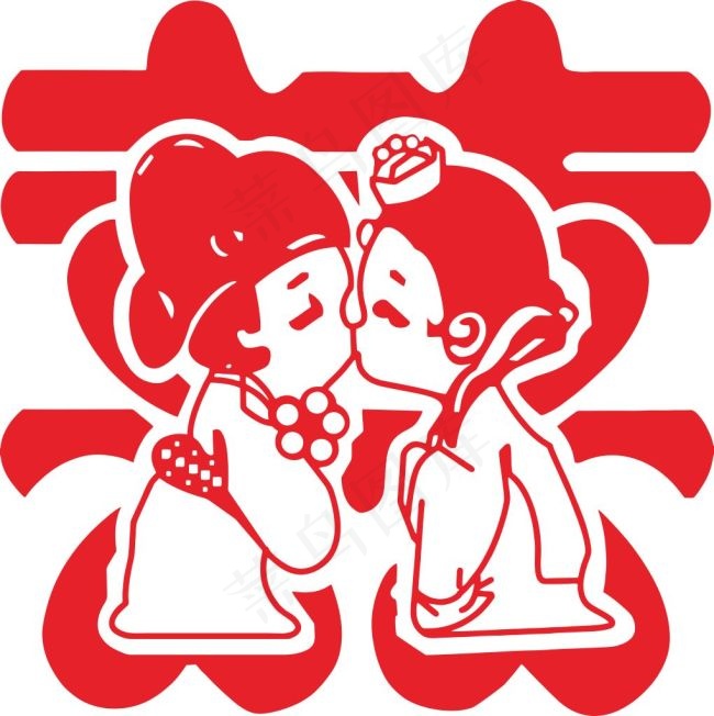 喜结良缘cdr矢量模版下载