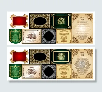 8款精美欧式花边矢量素材