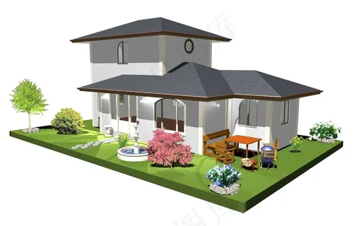 3D房子模型设计