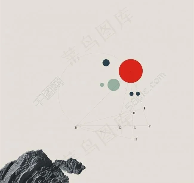 数学几何海报图片cdr矢量模版下载