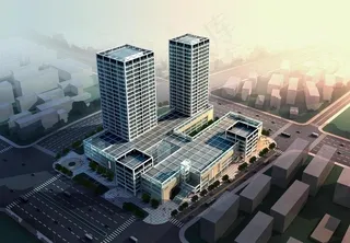 房地产楼盘鸟瞰景观设计图片