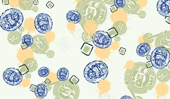 古典背景 布花图片