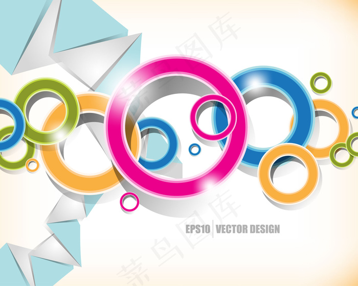 绚丽的色彩 05圆矢量