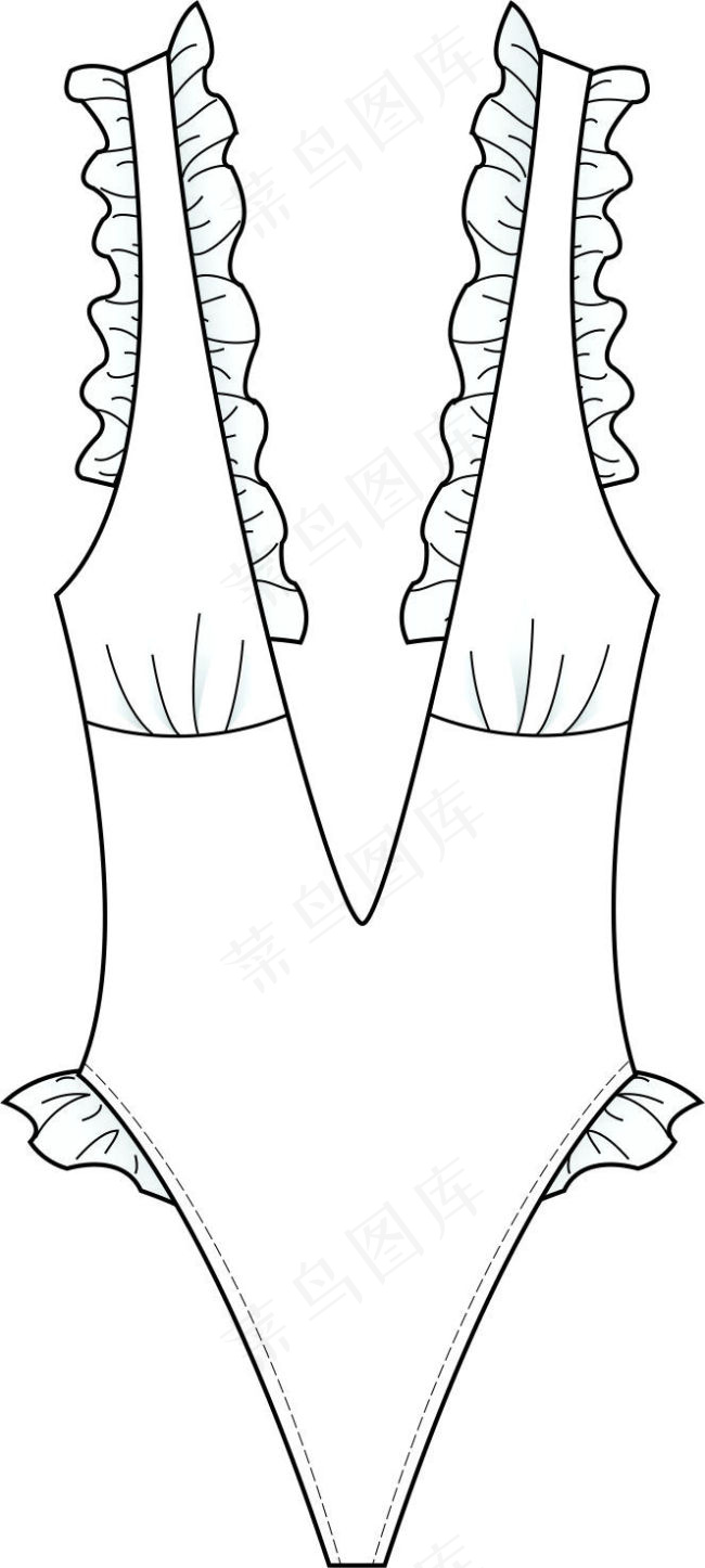 吊带深V性感内衣