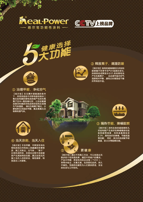 皓尔宝涂料海报psd素材