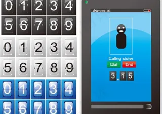 3g手机 手机面板按键图片