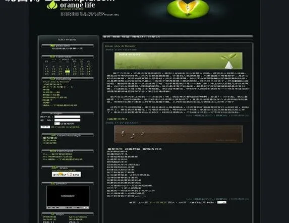 橘子黑色模板图片