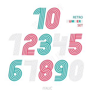 周年店庆PNG字体免扣背景