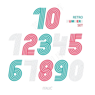 周年店庆PNG字体免扣背景