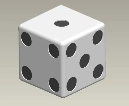 掷骰子ai矢量模版下载