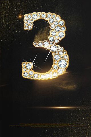 大气黑金钻石3周年庆海报