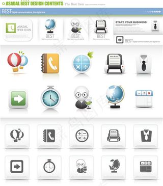网页小图标ai矢量素材