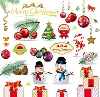 圣诞节元素图片