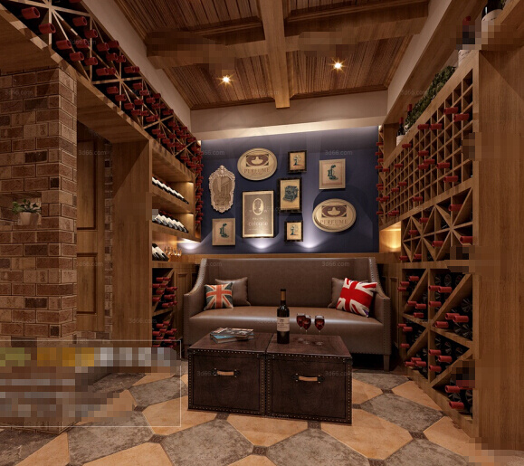 美式风格客厅效果图