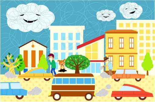 儿童生态环境矢量3