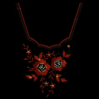 位图 绣花 植物 花朵 花边 免费...