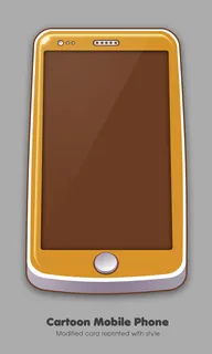 练习作品卡通手机PSD分层