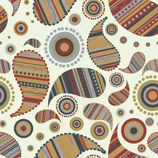 佩斯利无缝背景