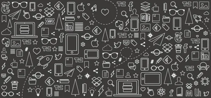 简洁数码生活元素图标矢量素材