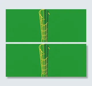 三维管侧步梯笼