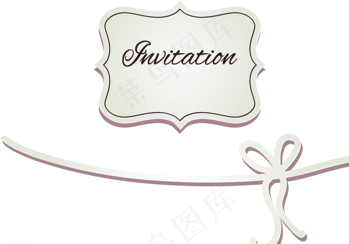 唯美边框 蝴蝶结图片