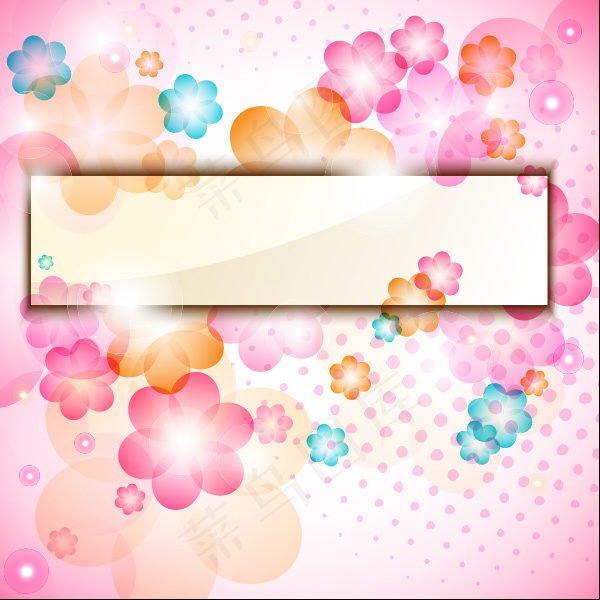 花瓣背景03—矢量素材