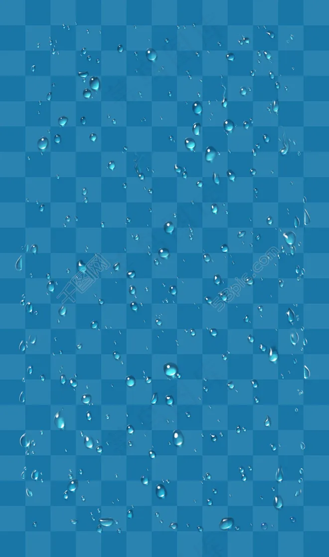 水滴素材psd模版下载