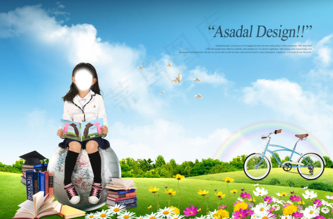 小学校画册(3500X2300(DPI:300))psd模版下载