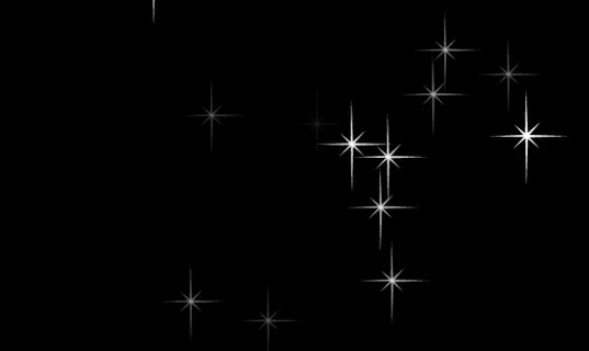 漫天闪光的星空