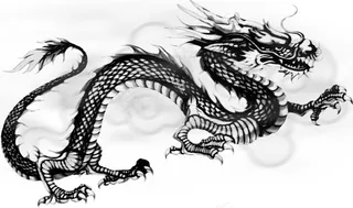 中国风水墨龙图片