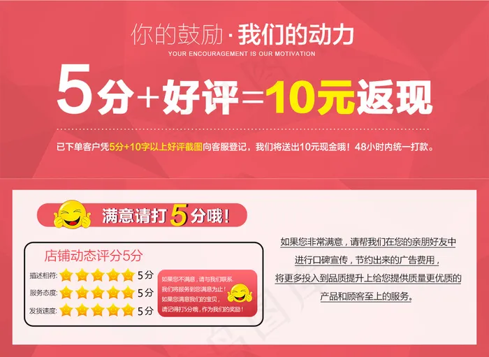10元返现卡psd模版下载