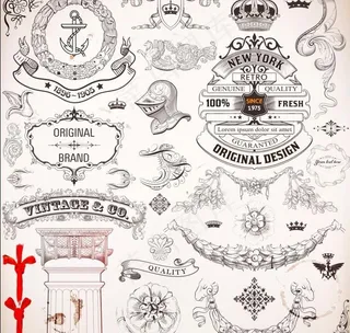 欧式花纹 欧洲元素图片