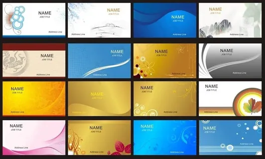 商务科技名片背景矢量素材 商务科技名片背景矢量素材