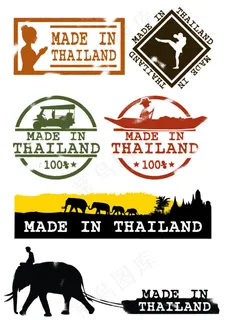 泰国旅行图标 泰国旅行图标