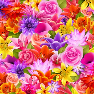 矢量鲜花背景图片