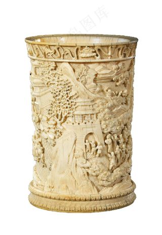 笔筒办公用品免抠素材PSD分层