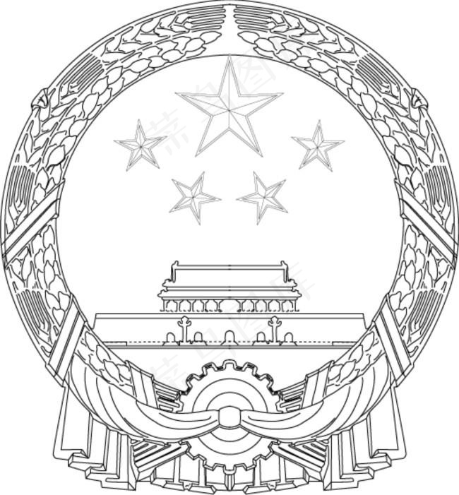 *国徽cdr矢量模版下载
