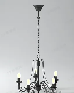 3D欧式餐厅灯模型