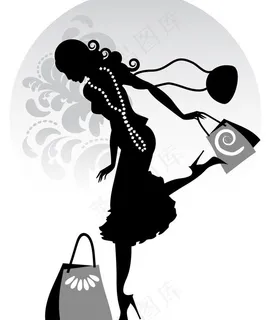 购物美女图片